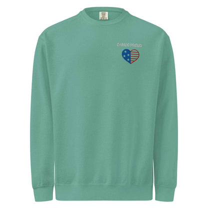 Camco Proud Unisex Garment-Dyed Sweatshirt - Purcell's Clothing Company