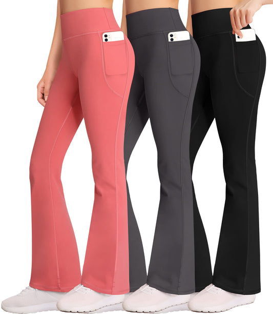 Wide Leg Flare Yoga Leggings - Purcell's Clothing Company - 