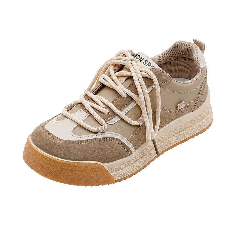 Womens Casual Sneakers Back To Milk Tea Tone Thick Sole Shoes - Purcell's Clothing Company - 0