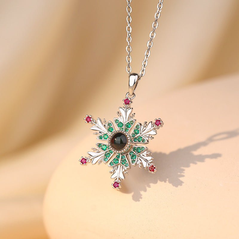 Womens Clavicle Snowflake Necklace - Purcell's Clothing Company - 4