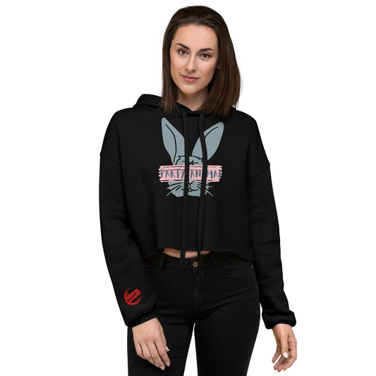 Purcell's Party Animal Print Crop Hoodie - Purcell's Clothing Company