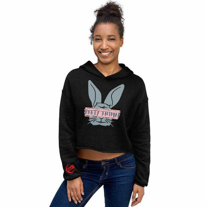Purcell's Party Animal Print Crop Hoodie - Purcell's Clothing Company